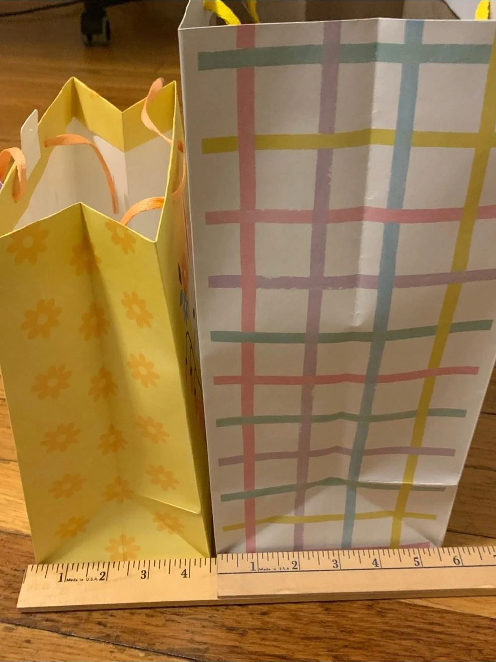 Happy Easter Bunny Gift Bags - Yellow & Pastel